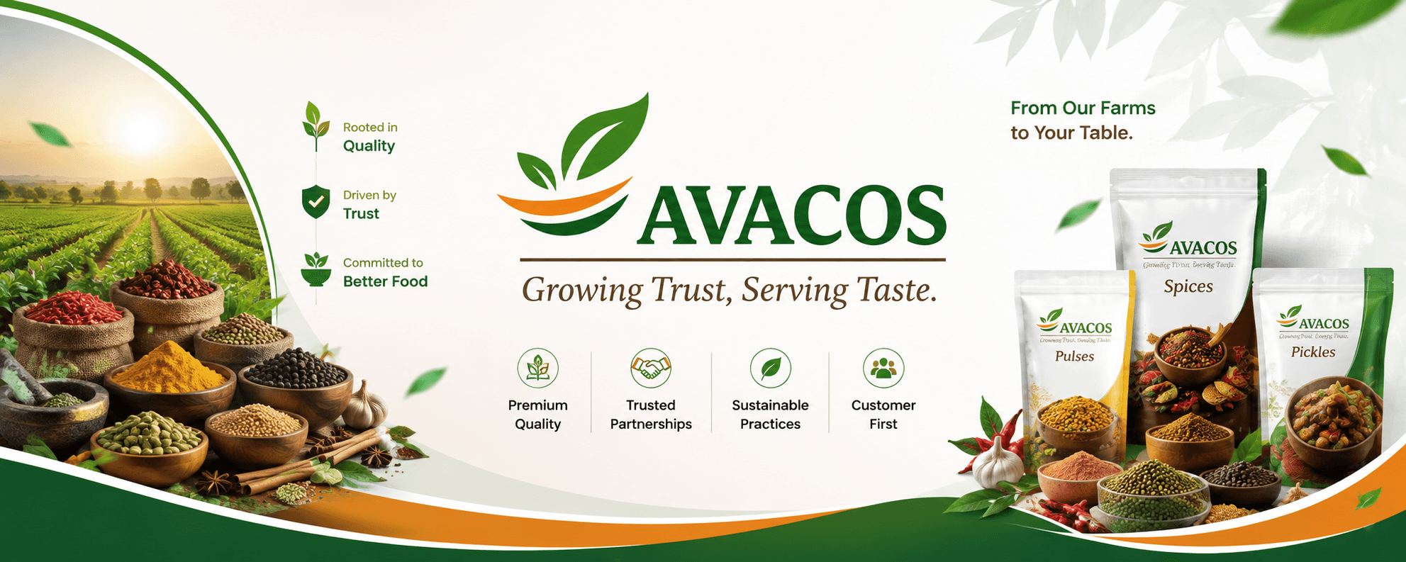 AVACOS Foods product spread